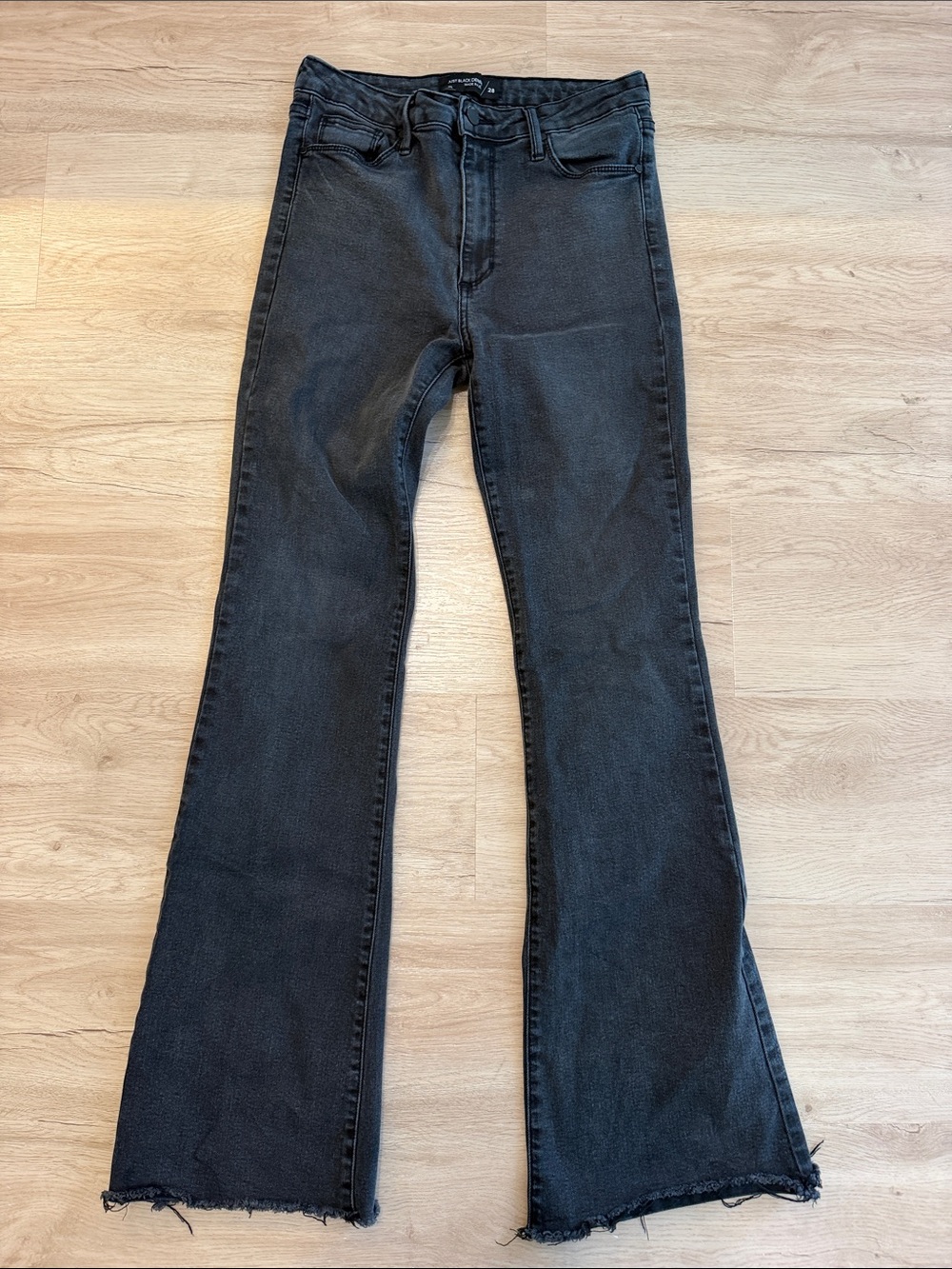 Just Black Washed Black Flare Jeans